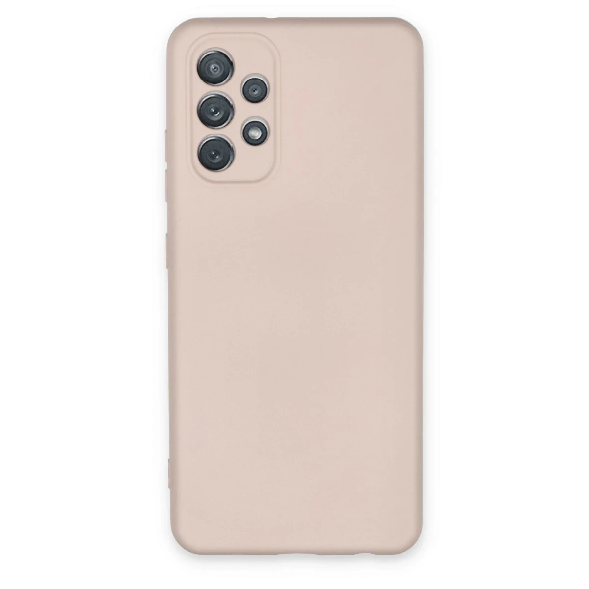 Newface Samsung Galaxy A72 Kılıf Nano içi Kadife Silikon - Pudra
