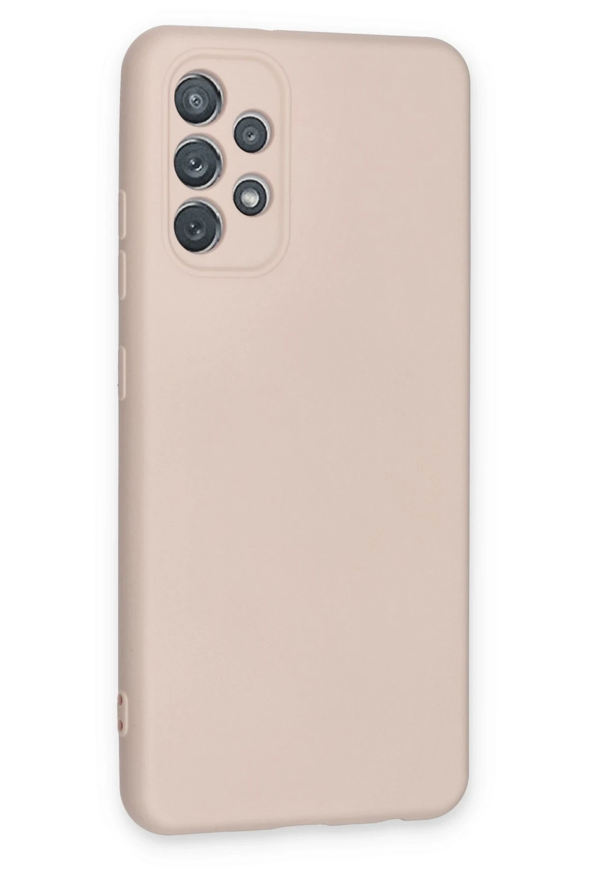 Newface Samsung Galaxy A72 Kılıf Nano içi Kadife Silikon - Pudra