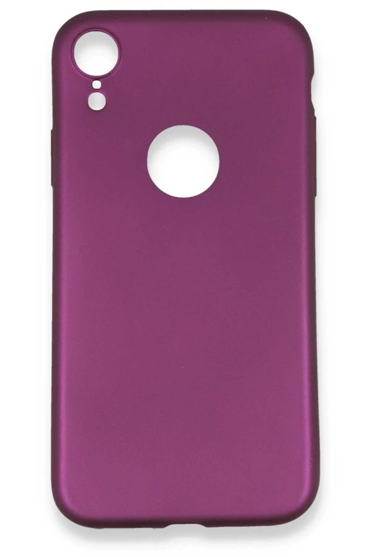 Newface iPhone XR Kılıf First Silikon - Mürdüm