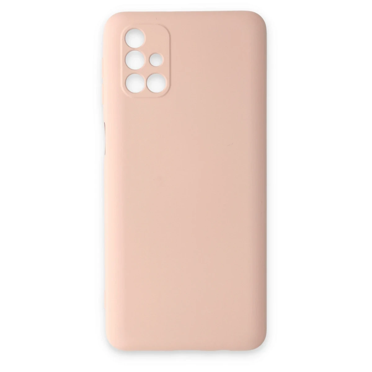 Newface Samsung Galaxy M31S Kılıf Nano içi Kadife Silikon - Pudra