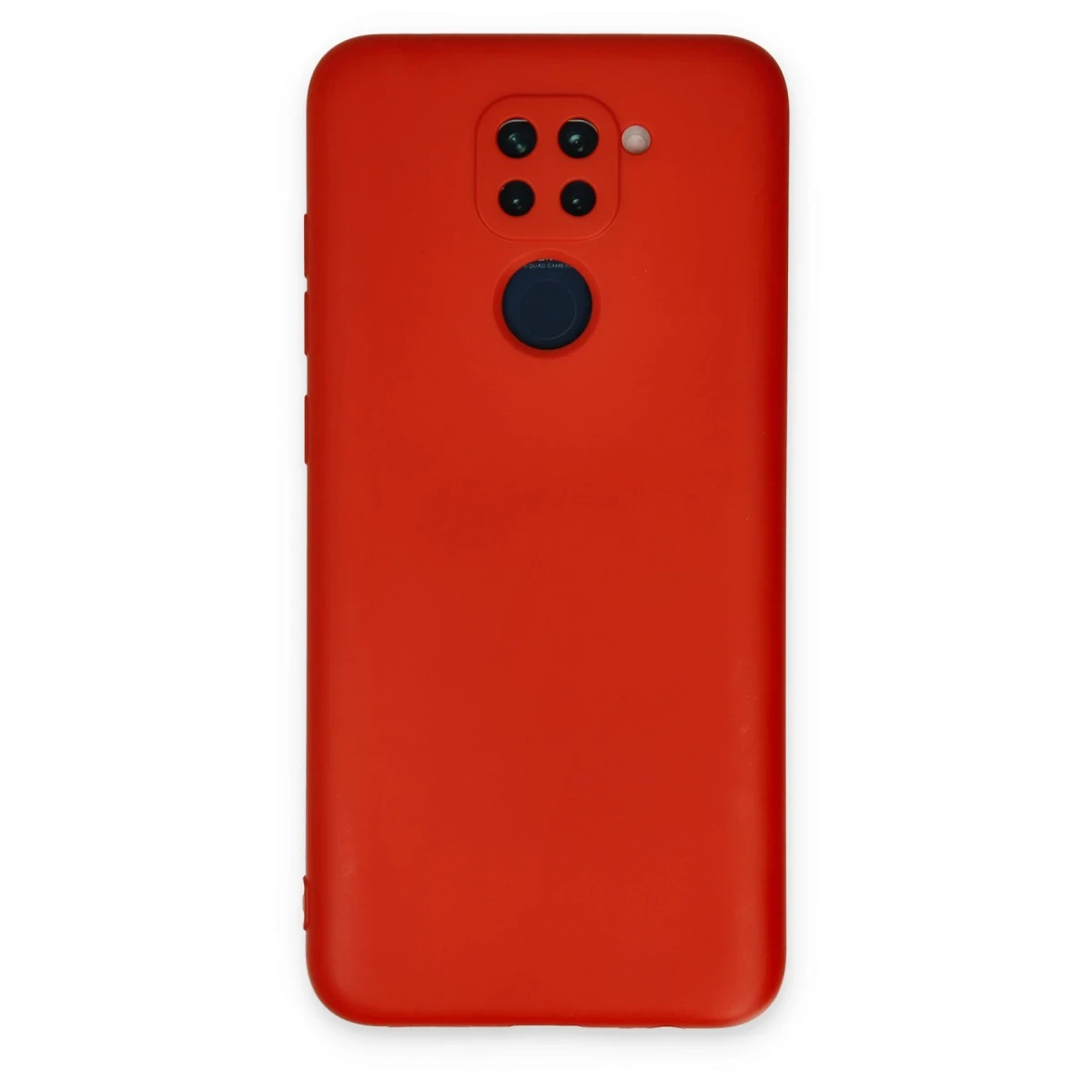 Newface Xiaomi Redmi Note 9 Kılıf Nano içi Kadife Silikon - Kırmızı