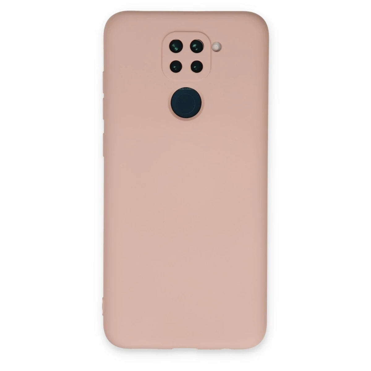 Newface Xiaomi Redmi Note 9 Kılıf Nano içi Kadife Silikon - Pudra