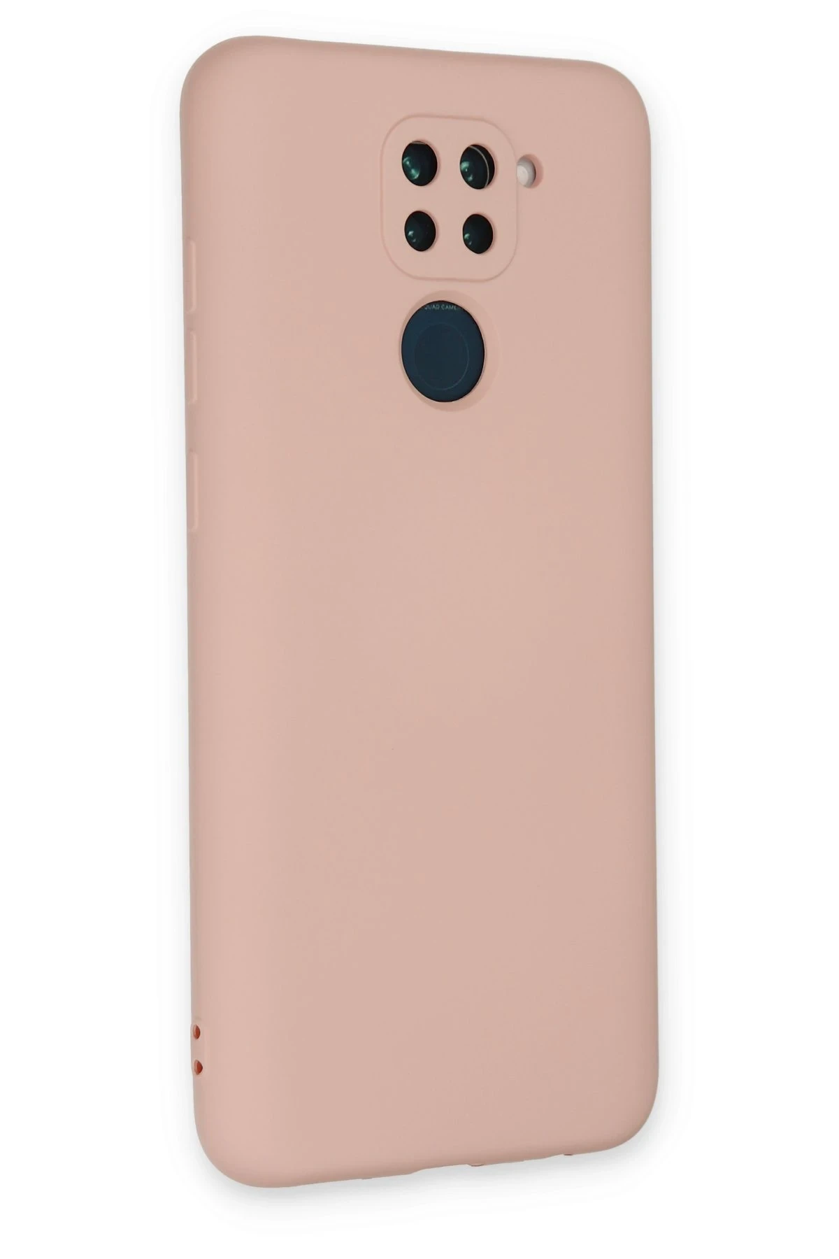 Newface Xiaomi Redmi Note 9 Kılıf Nano içi Kadife Silikon - Pudra