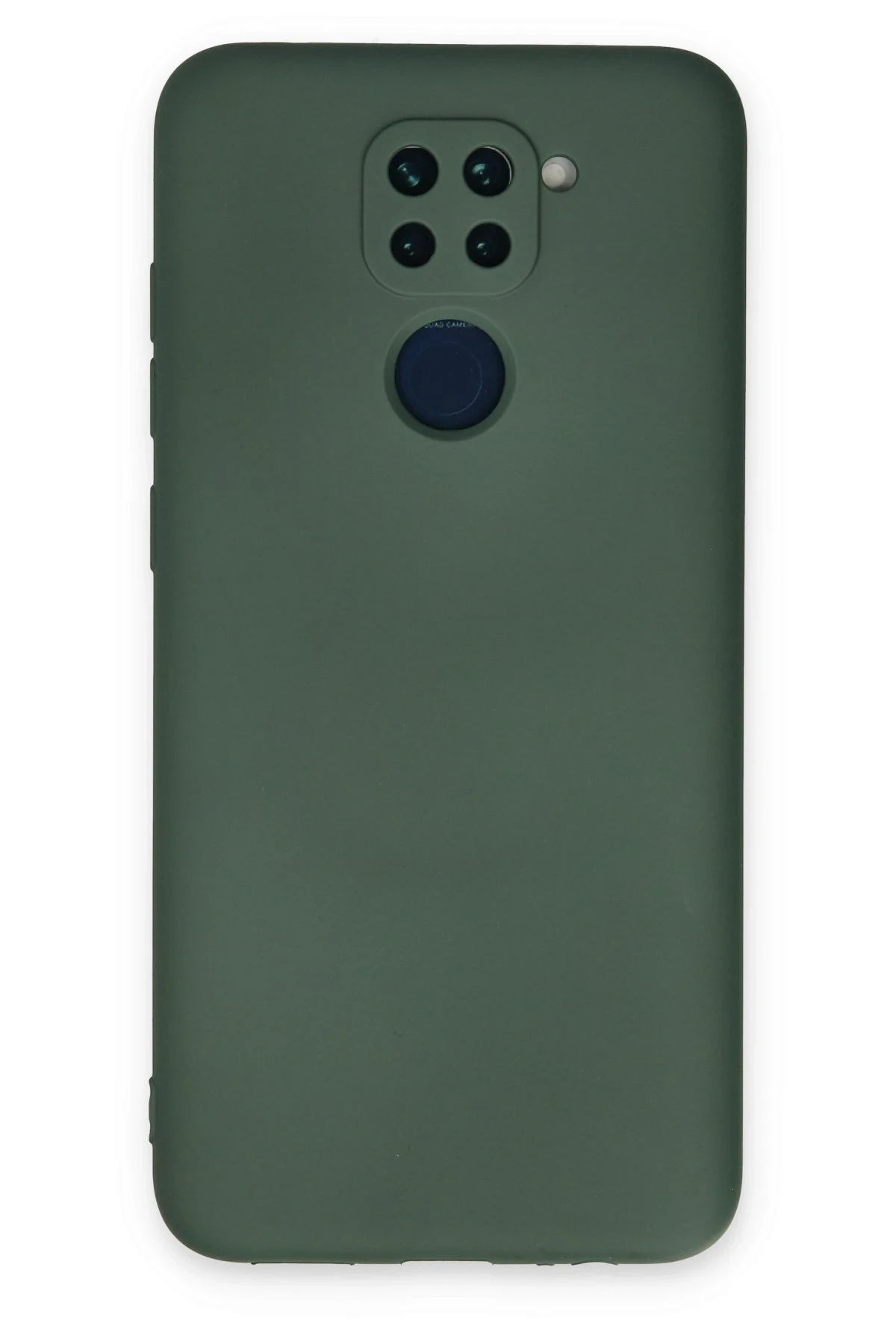 Newface Xiaomi Redmi Note 9 Kılıf Nano içi Kadife Silikon - Koyu Yeşil