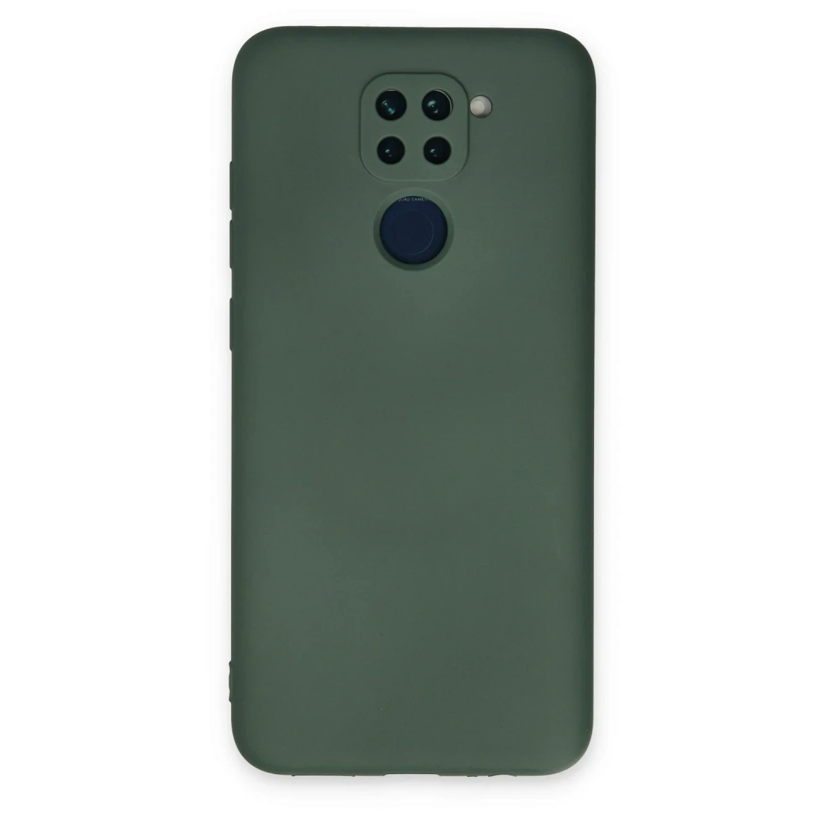 Newface Xiaomi Redmi Note 9 Kılıf Nano içi Kadife Silikon - Koyu Yeşil