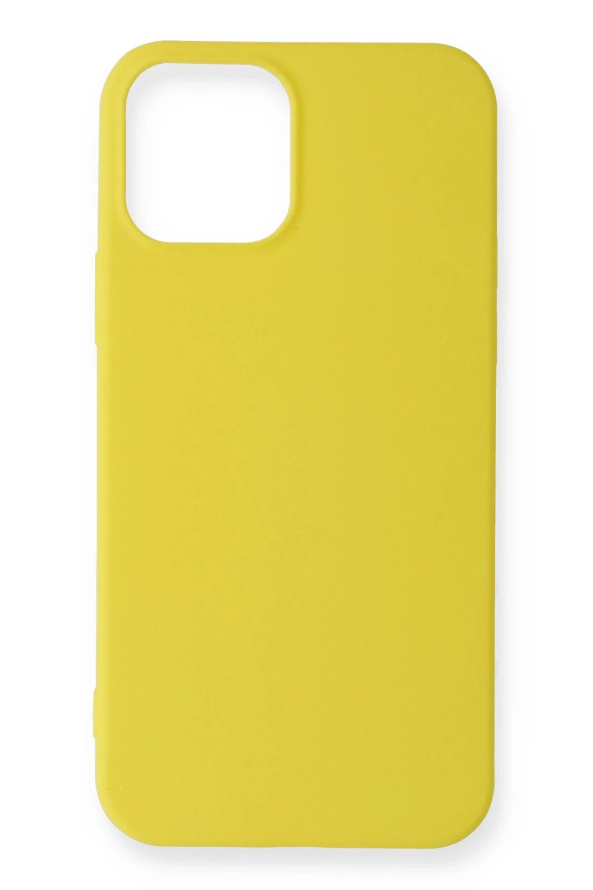 Newface iPhone 12 Mini Kılıf First Silikon - Sarı