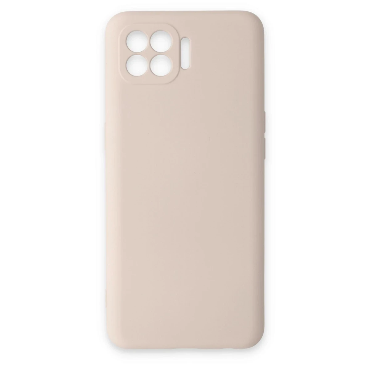 Newface Oppo Reno 4 Lite Kılıf Nano içi Kadife Silikon - Pudra
