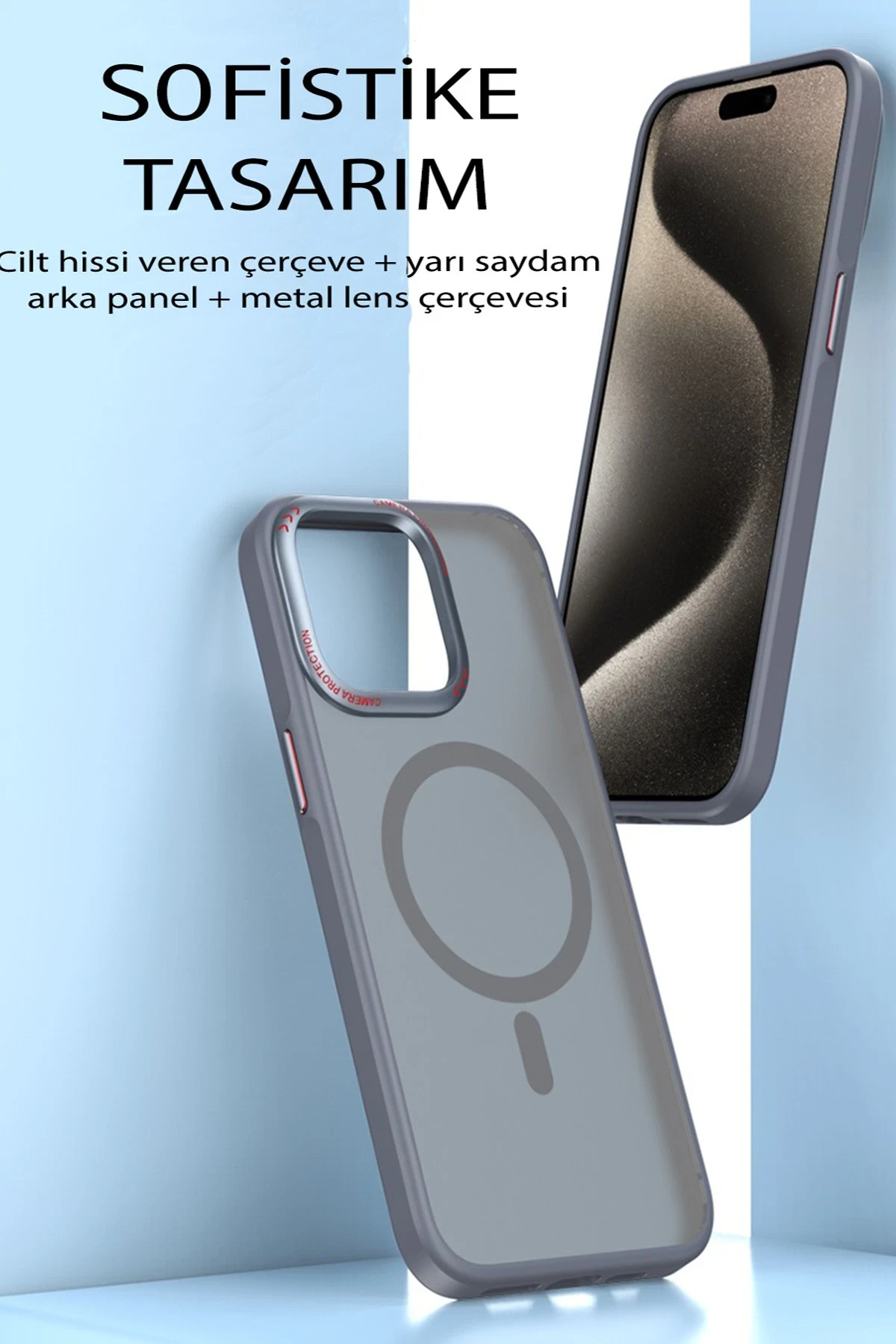 Movenchy Apple iPhone 15 Kılıf Radyant Magsafe Kapak - Siyah — görsel 2