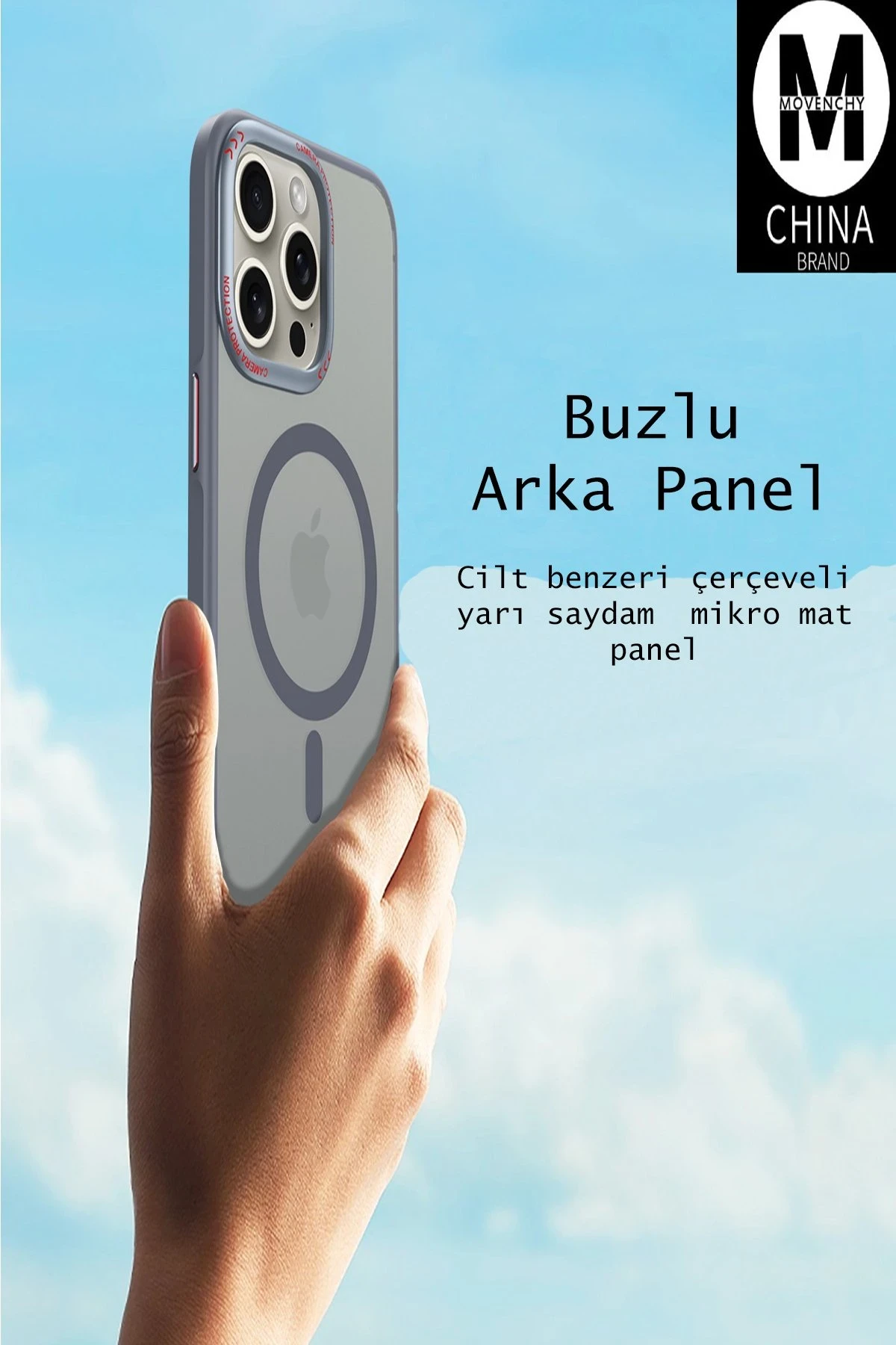 Movenchy Apple iPhone 15 Pro Kılıf Radyant Magsafe Kapak - Siyah — görsel 4