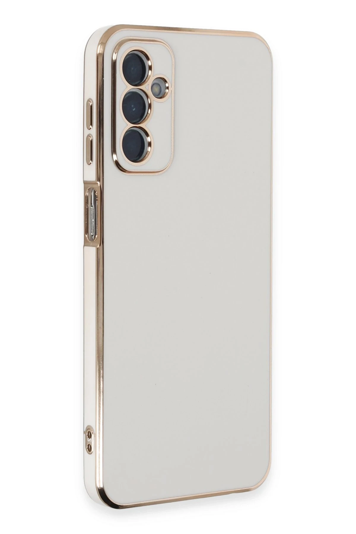 Newface Samsung Galaxy A14 4G Kılıf Volet Silikon - Beyaz