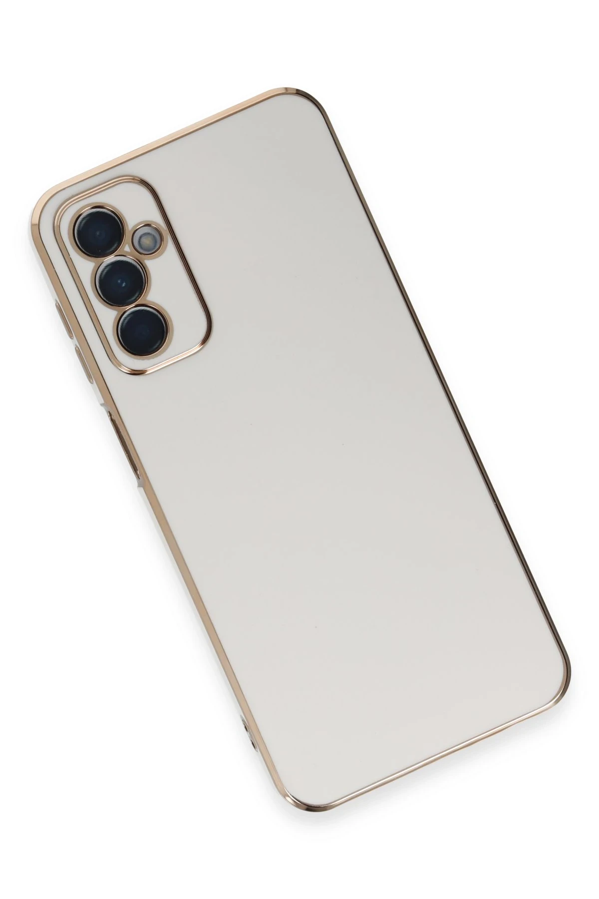 Newface Samsung Galaxy A14 4G Kılıf Volet Silikon - Beyaz