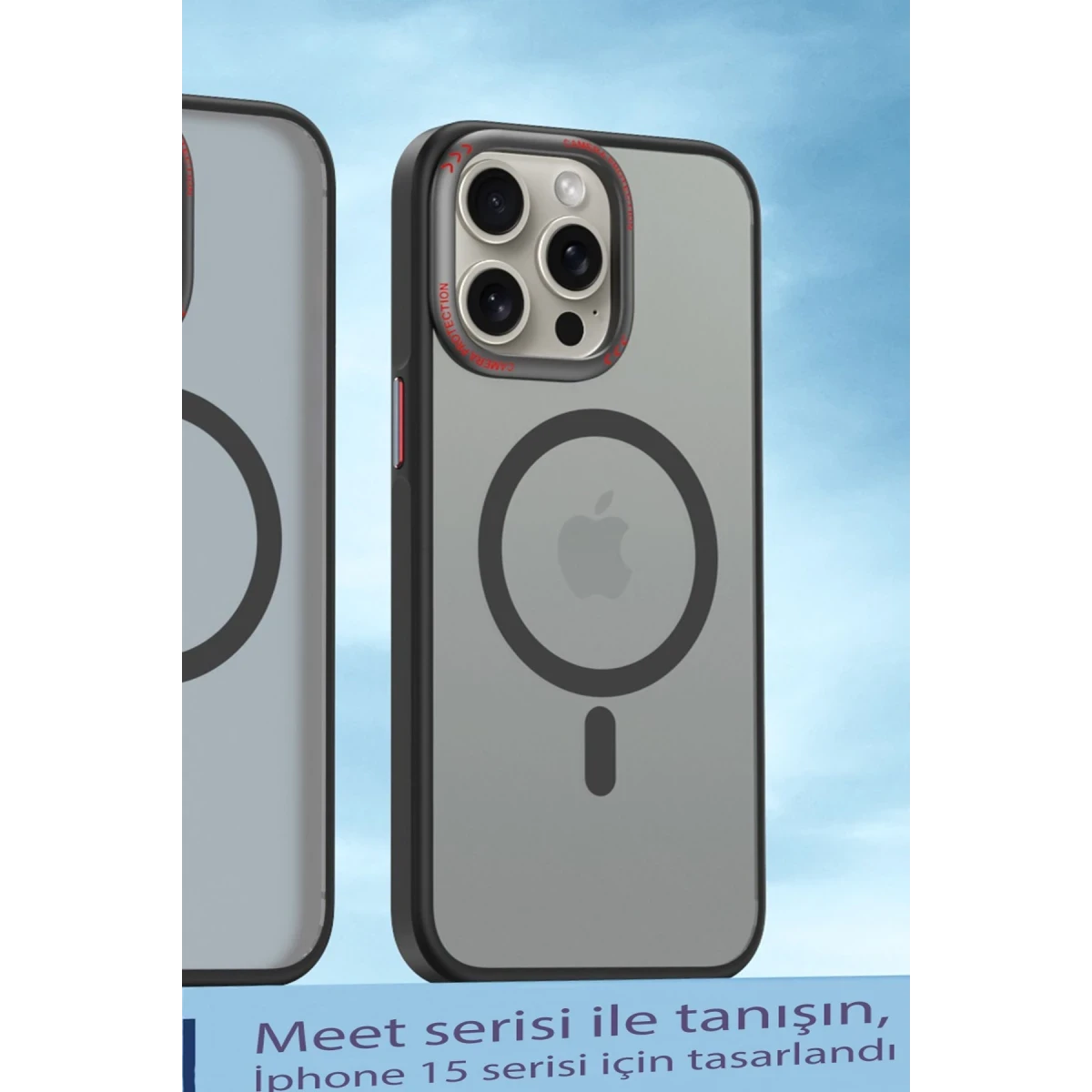 Movenchy Apple iPhone 15 Pro Max Kılıf Radyant Magsafe Kapak - Siyah — görsel 7