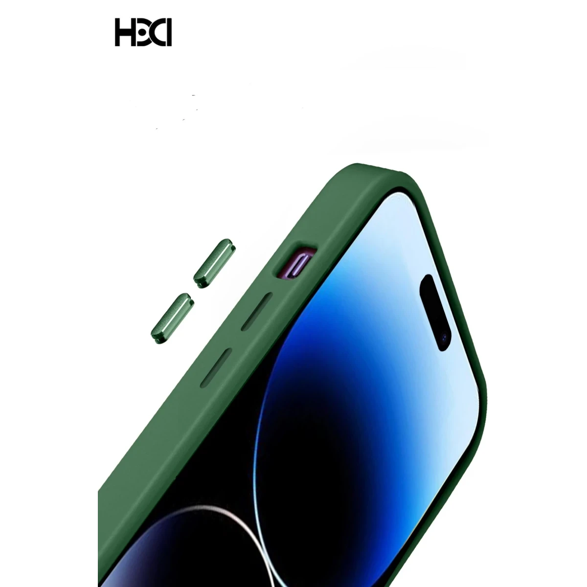 HDD Apple iPhone 14 Pro Max HBC-201 Salvador Simli Kapak - Kahverengi