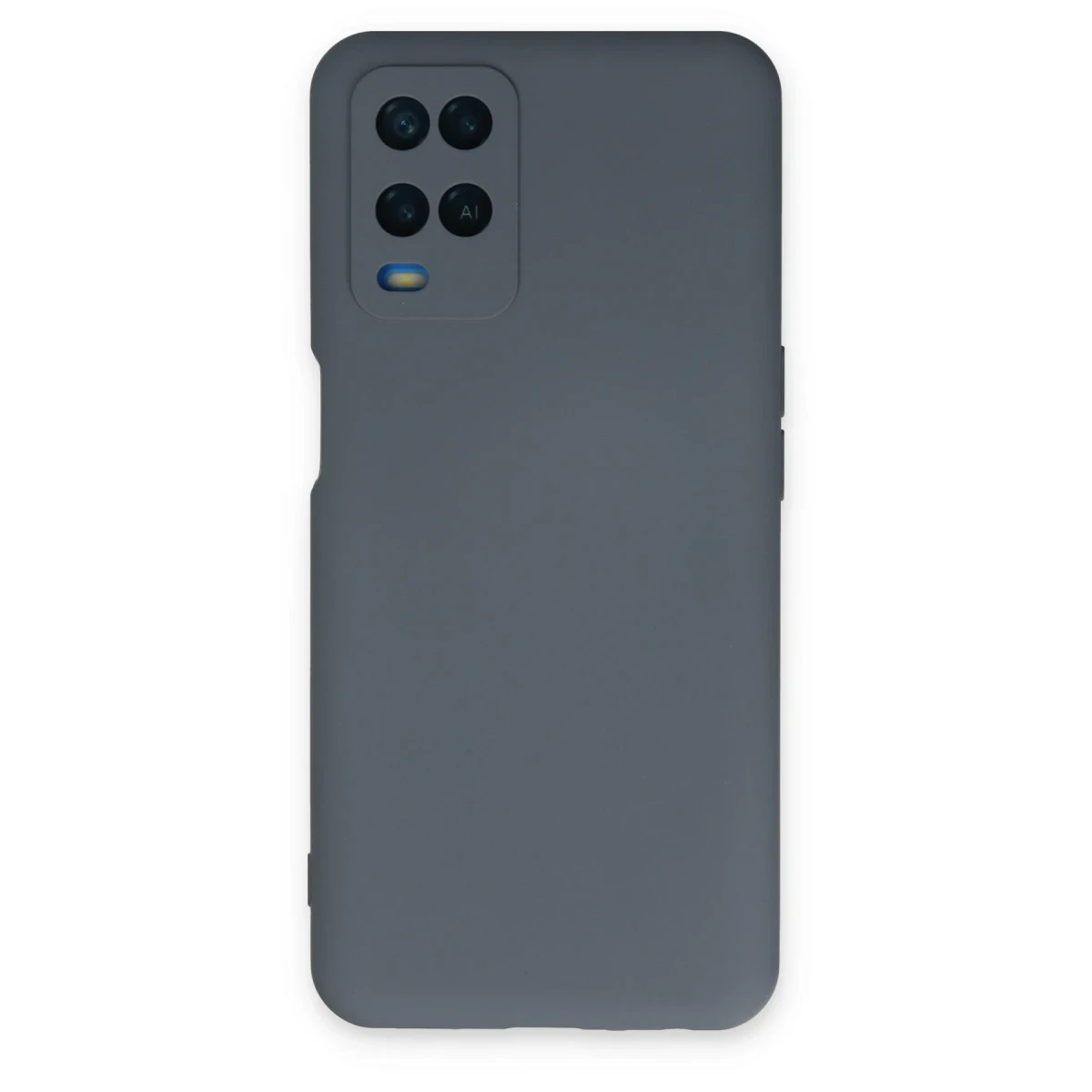 Newface Oppo A54 4G Kılıf Nano içi Kadife Silikon - Gri