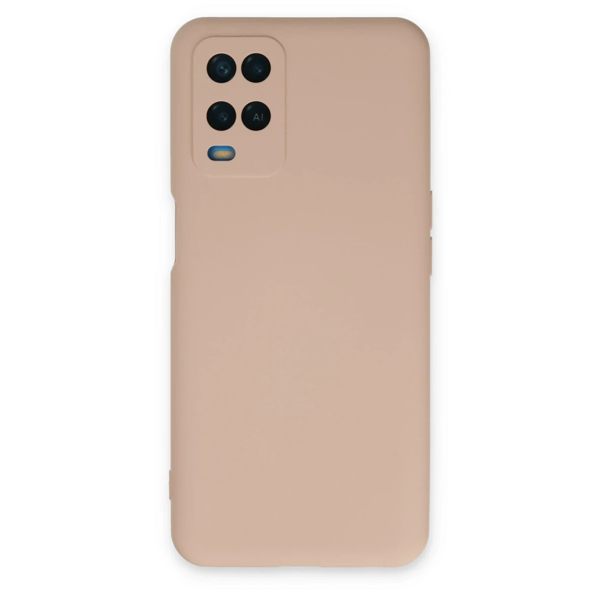 Newface Oppo A54 4G Kılıf Nano içi Kadife Silikon - Pudra