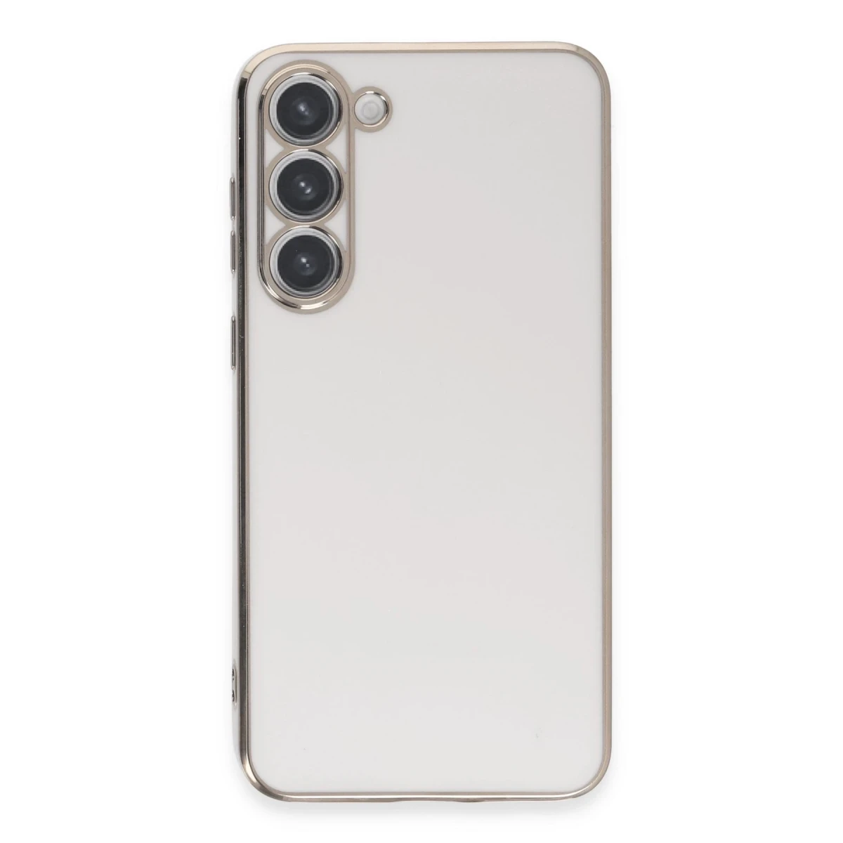 Newface Samsung Galaxy S23 Kılıf Volet Silikon - Beyaz