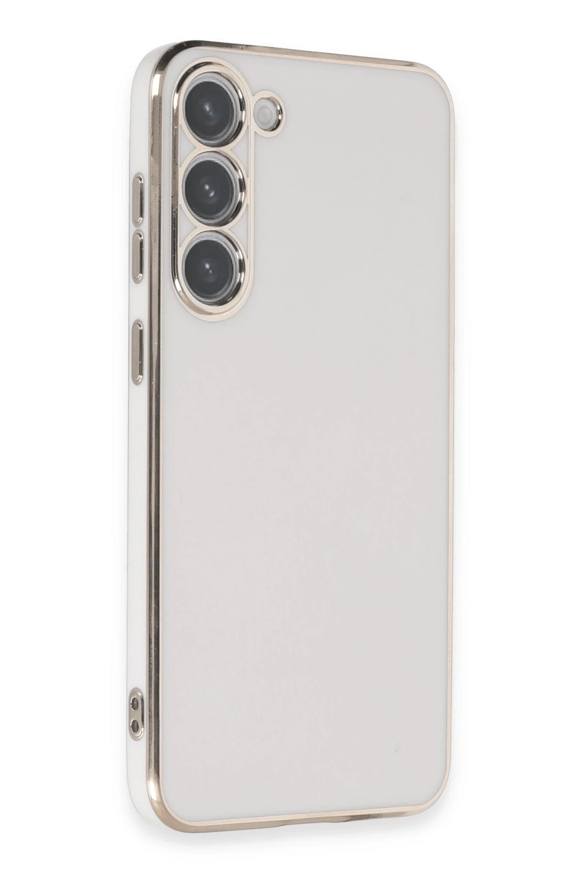 Newface Samsung Galaxy S23 Kılıf Volet Silikon - Beyaz