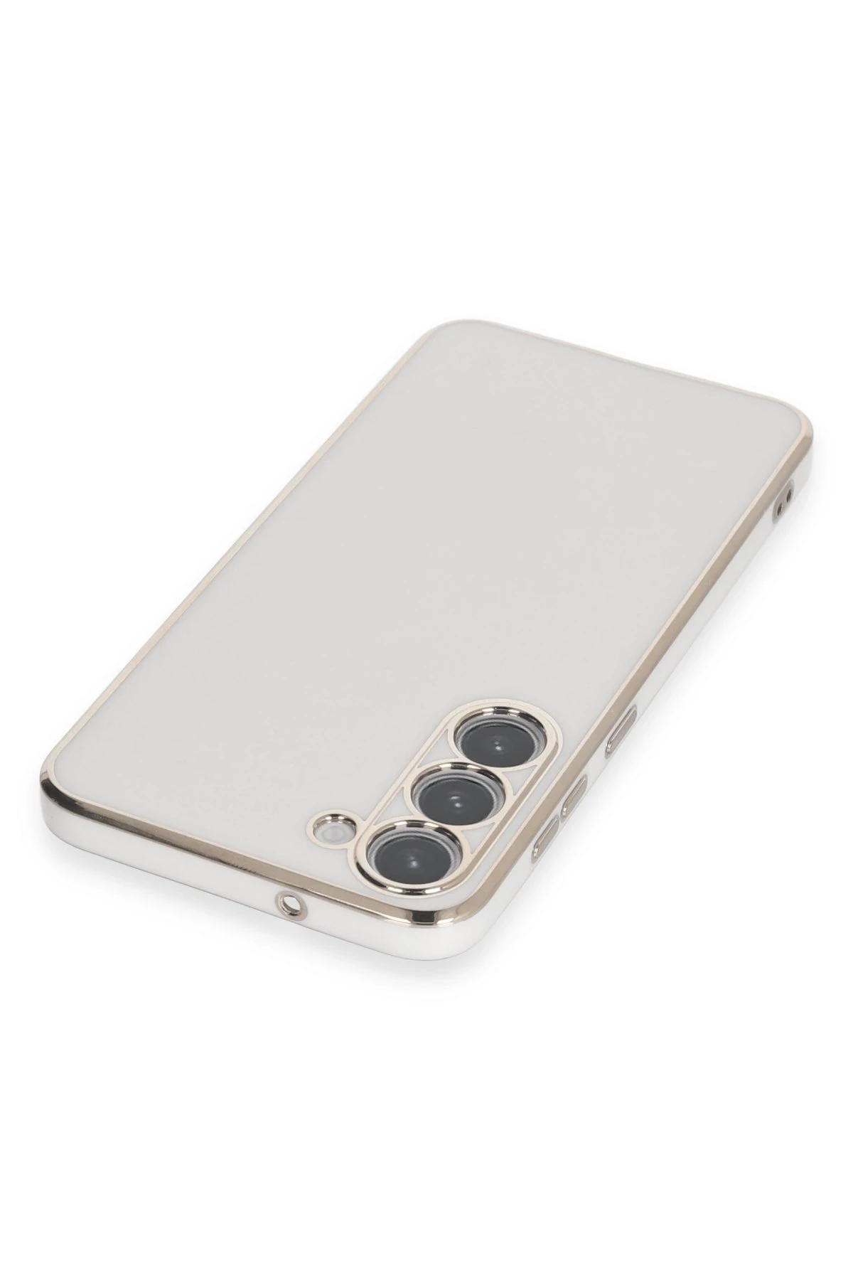 Newface Samsung Galaxy S23 Kılıf Volet Silikon - Beyaz
