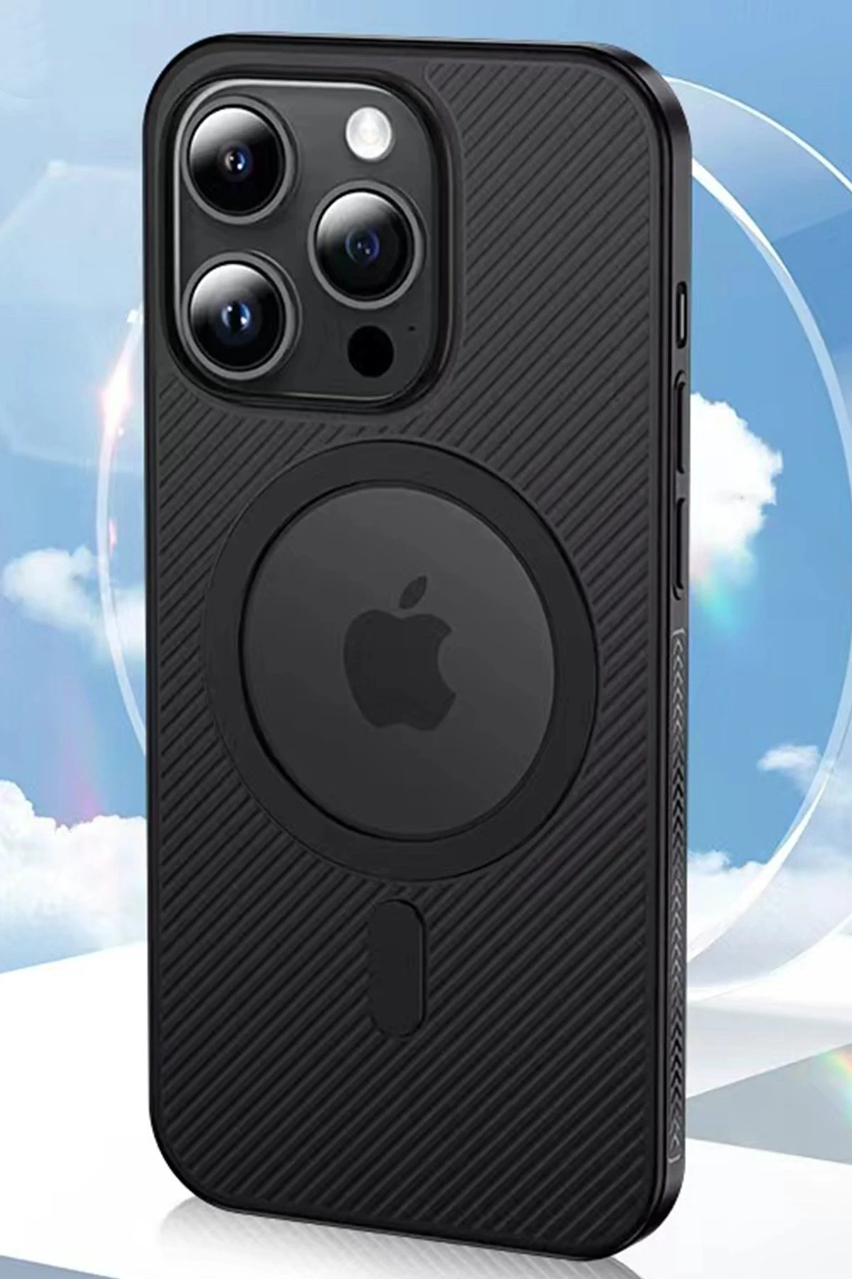 Movenchy Apple iPhone 14 Pro Max Kılıf PP Magsafe Kapak - Siyah — görsel 3