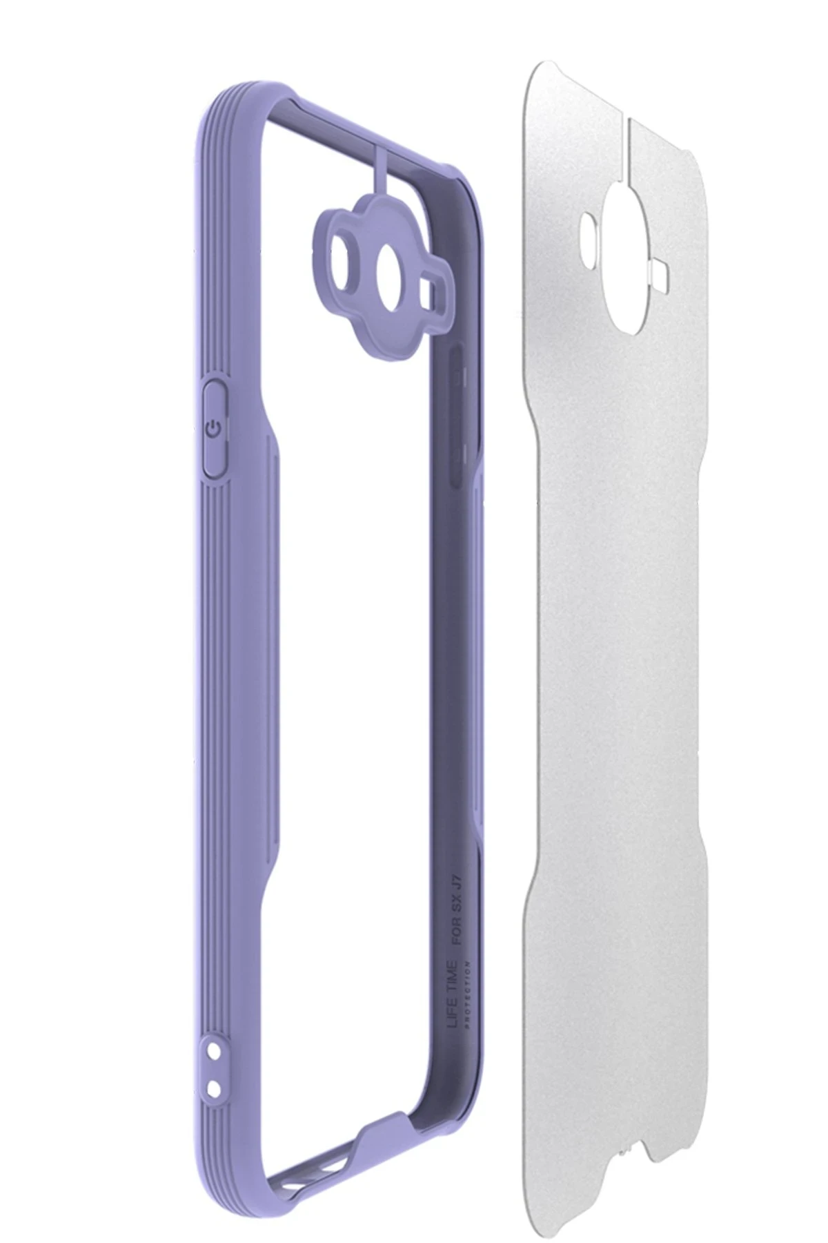Newface Samsung Galaxy J7 Kılıf Platin Silikon - Siyah