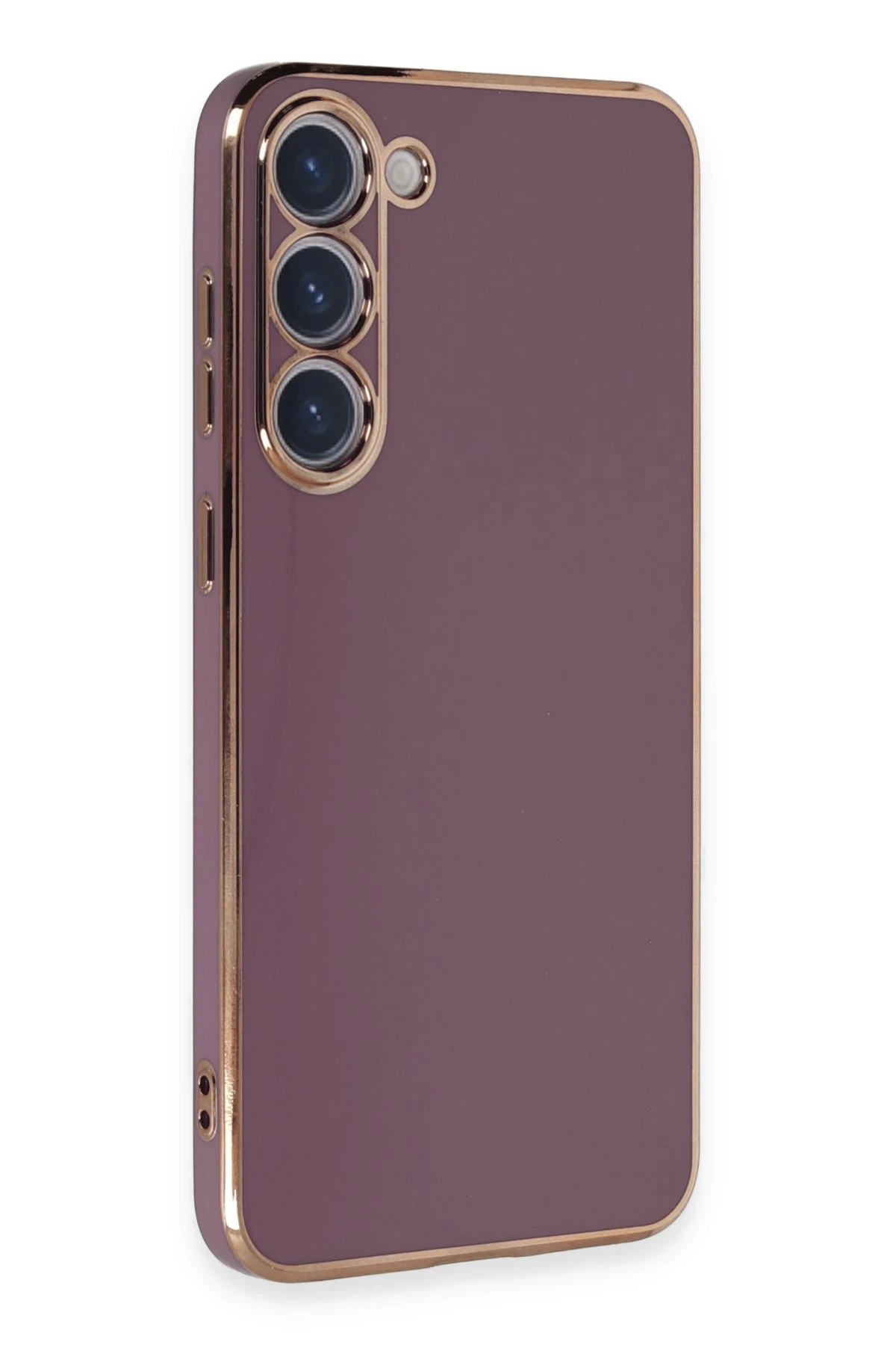 Newface Samsung Galaxy S23 Kılıf Volet Silikon - Mor