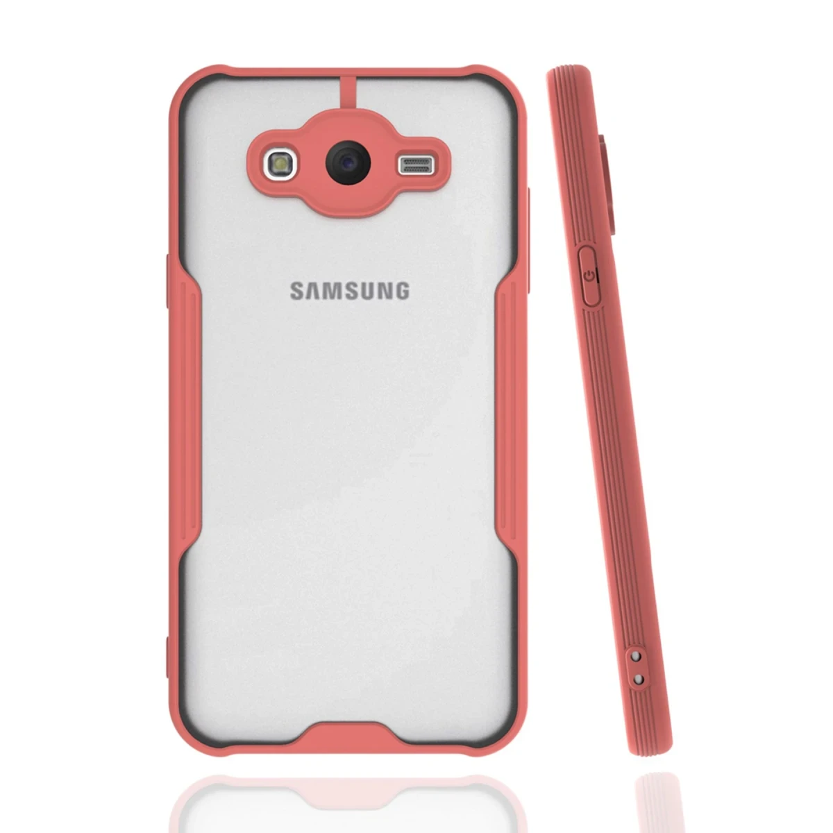 Newface Samsung Galaxy J7 Kılıf Platin Silikon - Pembe