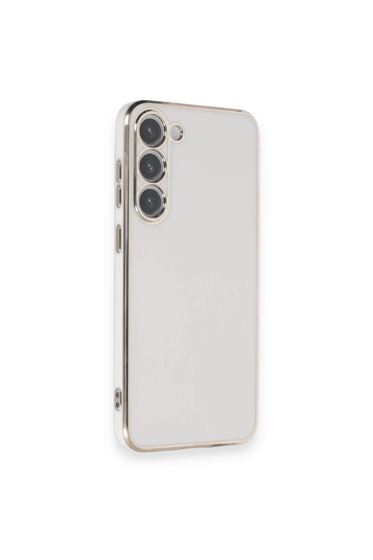 Newface Samsung Galaxy S23 Plus Kılıf Volet Silikon - Beyaz