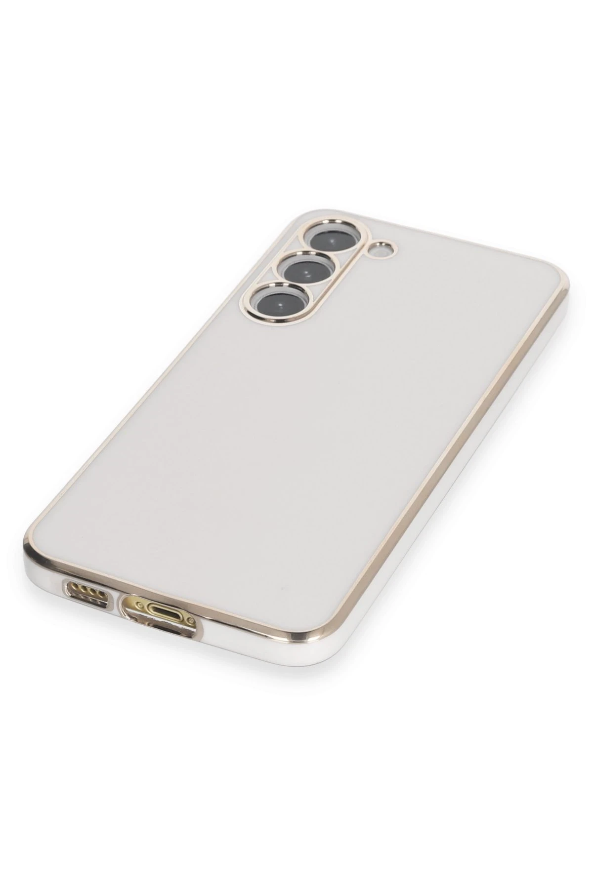 Newface Samsung Galaxy S23 Plus Kılıf Volet Silikon - Beyaz