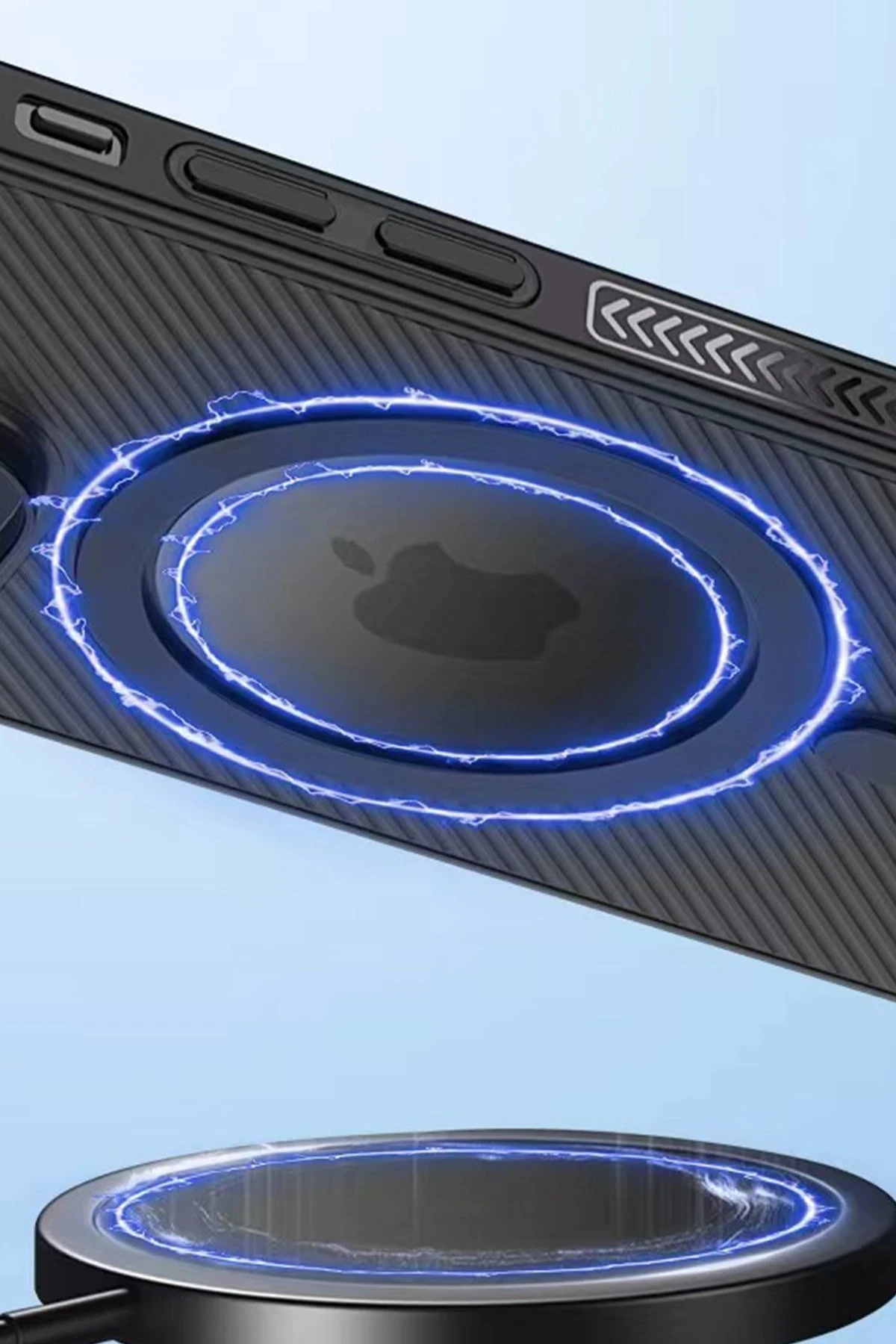 Movenchy Apple iPhone 15 Pro Max Kılıf PP Magsafe Kapak - Siyah — görsel 5