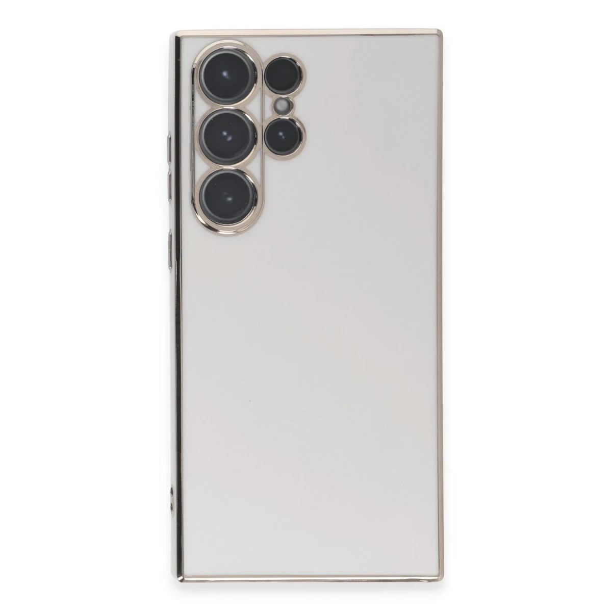 Newface Samsung Galaxy S23 Ultra Kılıf Volet Silikon - Beyaz
