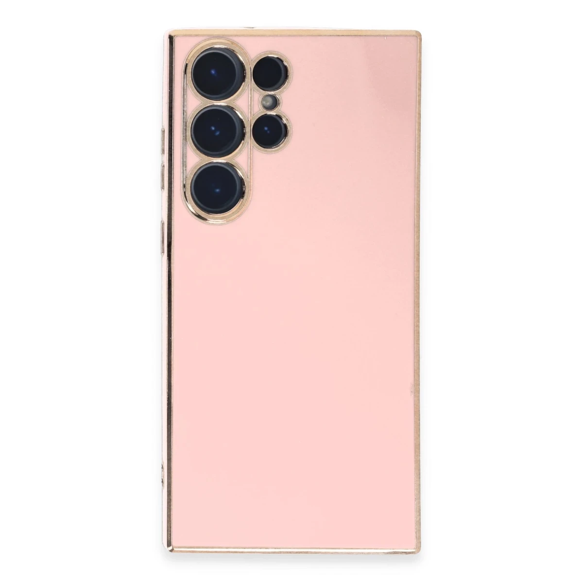 Newface Samsung Galaxy S23 Ultra Kılıf Volet Silikon - Pembe