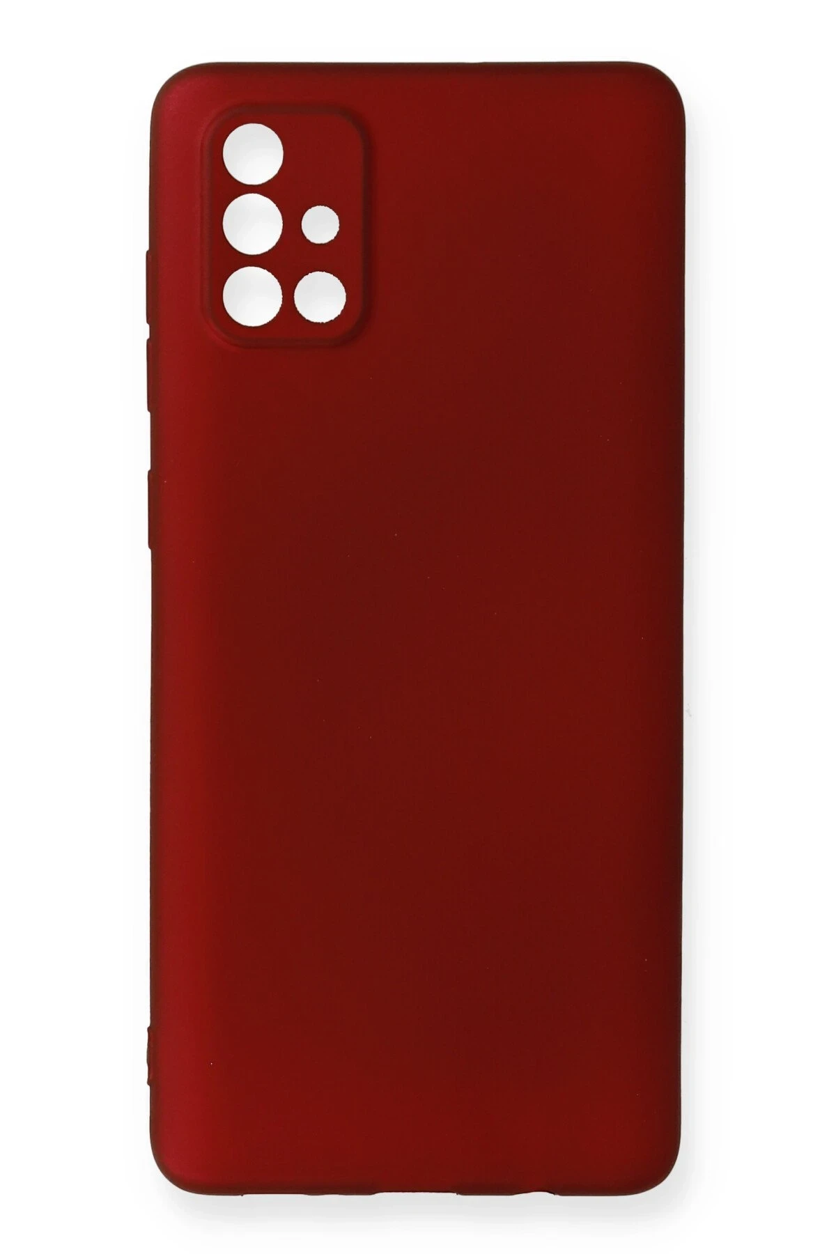 Newface Samsung Galaxy A71 Kılıf First Silikon - Bordo