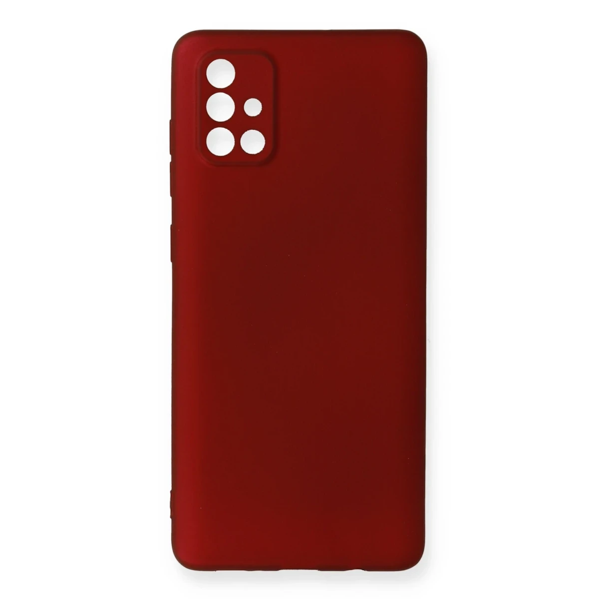 Newface Samsung Galaxy A71 Kılıf First Silikon - Bordo