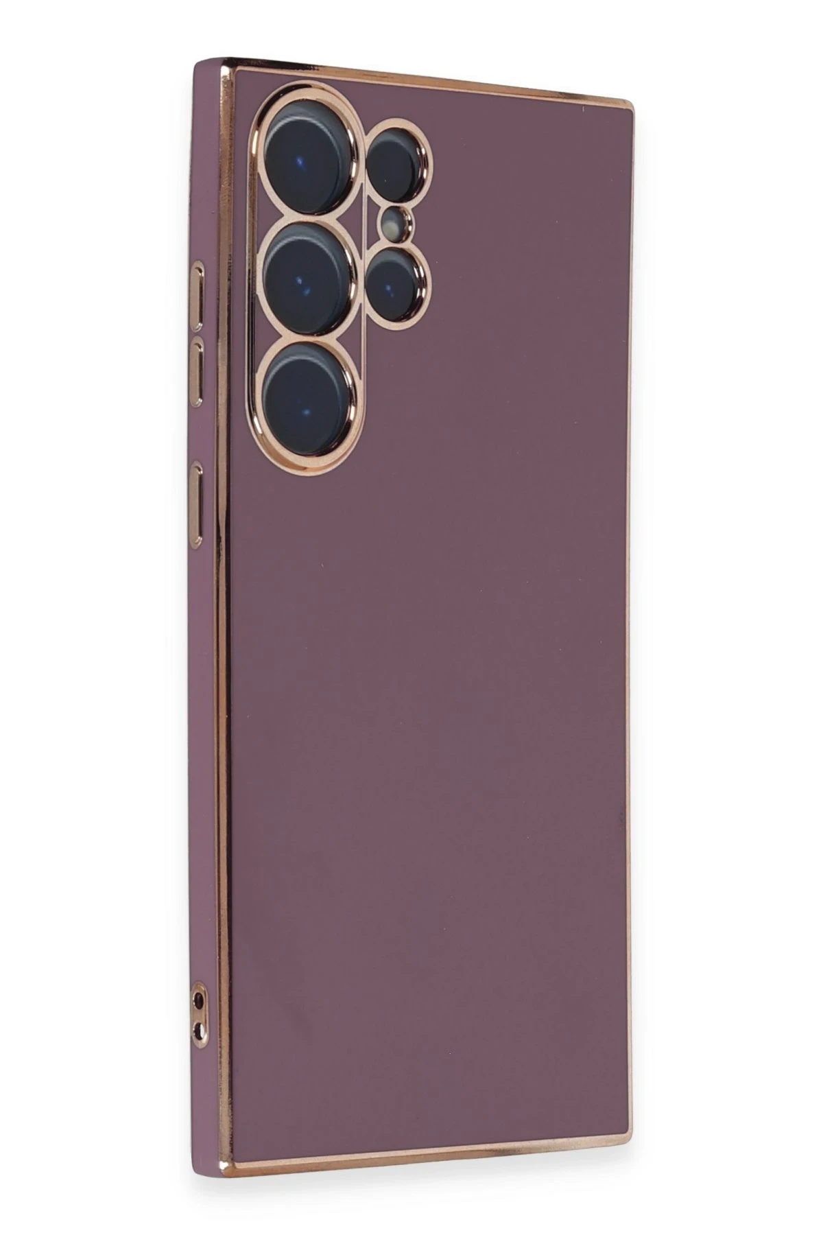 Newface Samsung Galaxy S23 Ultra Kılıf Volet Silikon - Mor