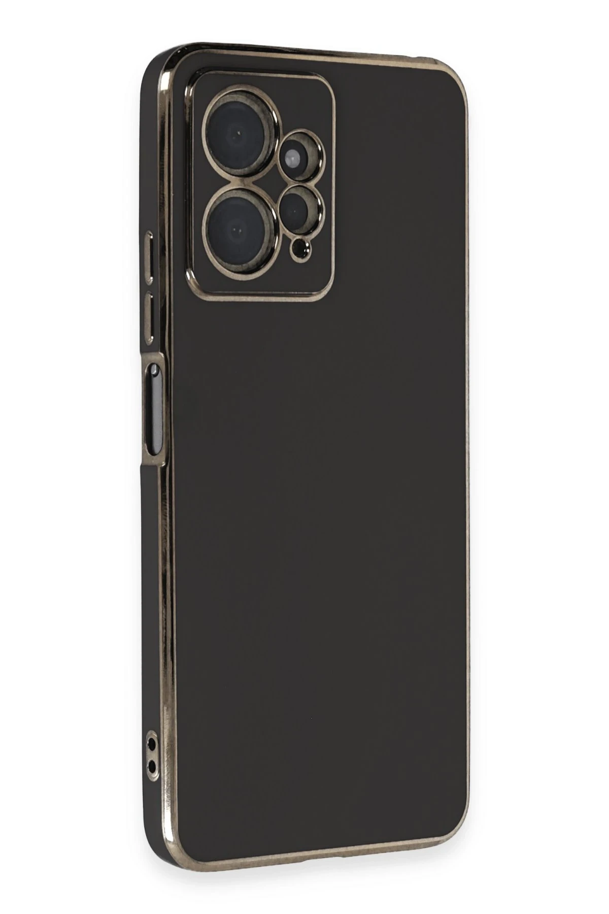 Newface Xiaomi Redmi Note 12 4G Kılıf Volet Silikon - Siyah