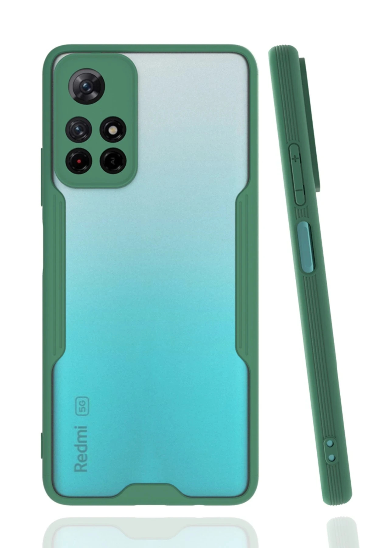 Newface Xiaomi Redmi Note 11T Kılıf Platin Silikon - Yeşil