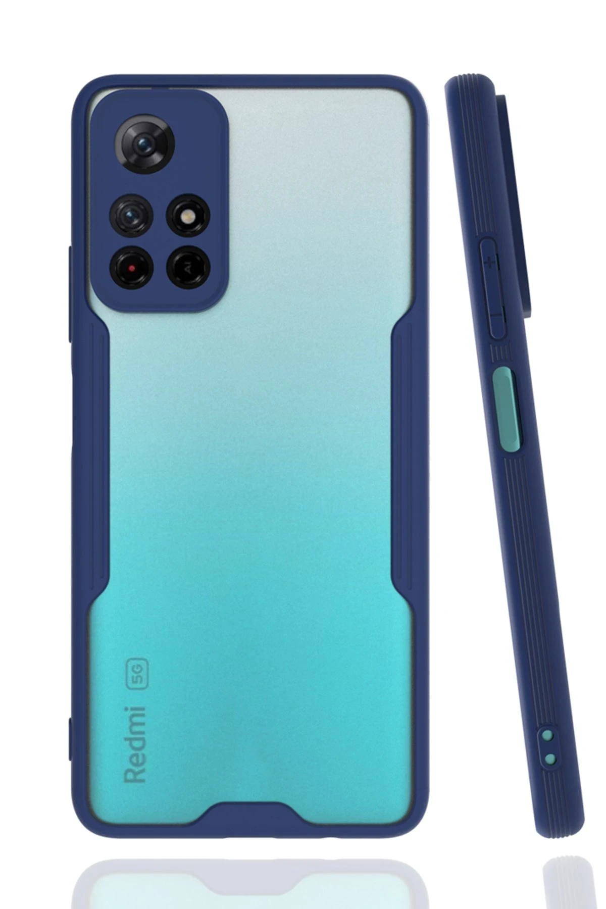 Newface Xiaomi Redmi Note 11T Kılıf Platin Silikon - Lacivert