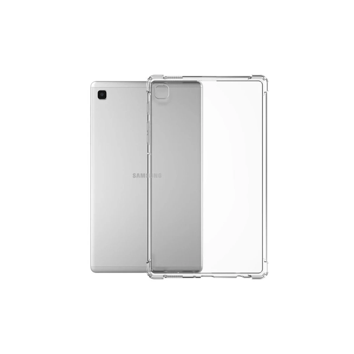 Newface Samsung Galaxy T220 Tab A7 Lite 8.7 Kılıf Anti Shock Tablet Silikon - Şeffaf