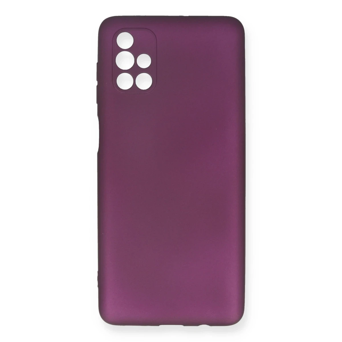 Newface Samsung Galaxy M51 Kılıf First Silikon - Mürdüm