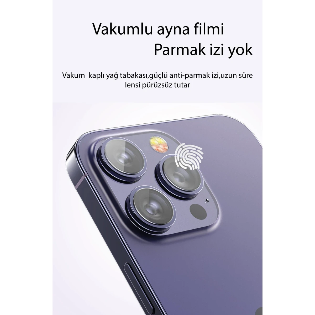 Yesido Apple iPhone 15 WB27 Metal Kamera Lens - Siyah