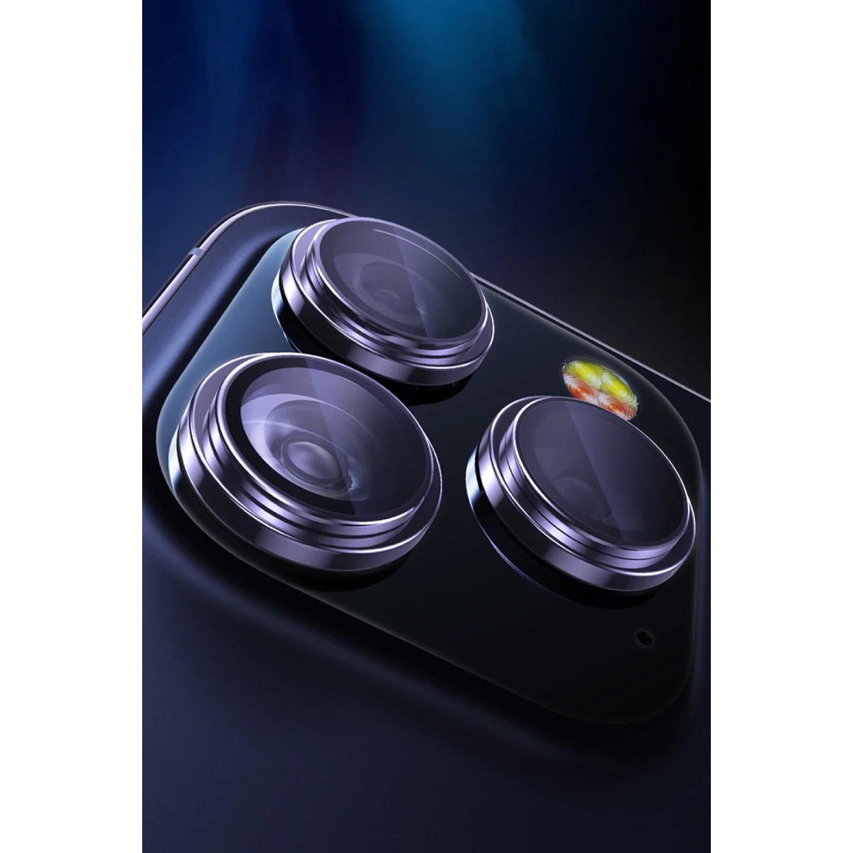 Yesido Apple iPhone 15 WB27 Metal Kamera Lens - Siyah