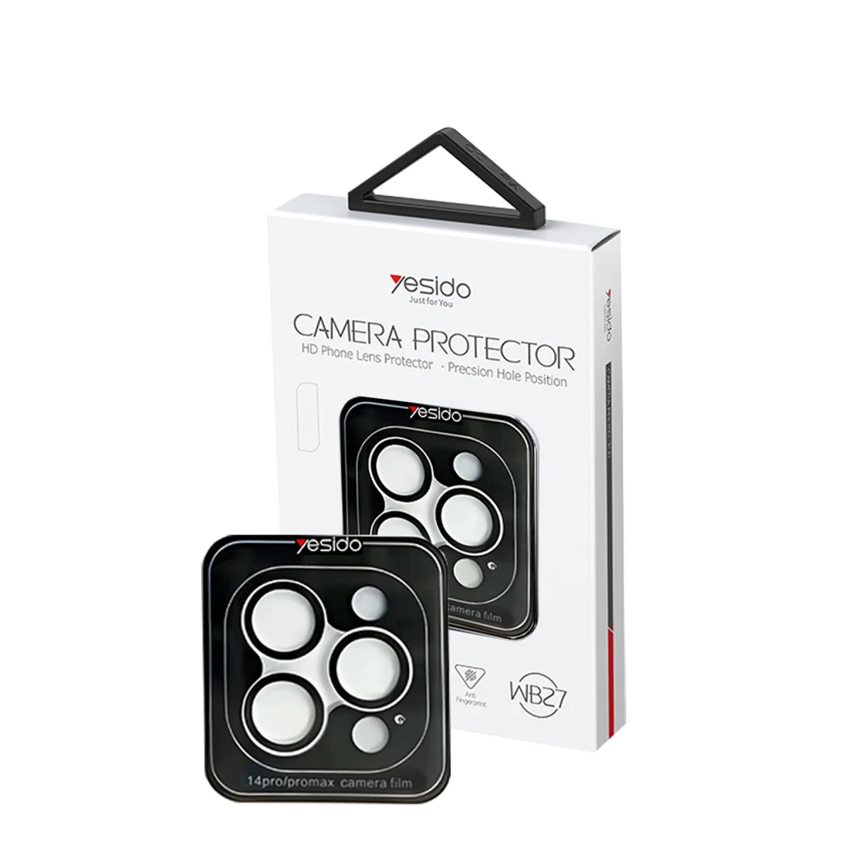 Yesido Apple iPhone 14 Pro Max WB27 Metal Kamera Lens - Gümüş