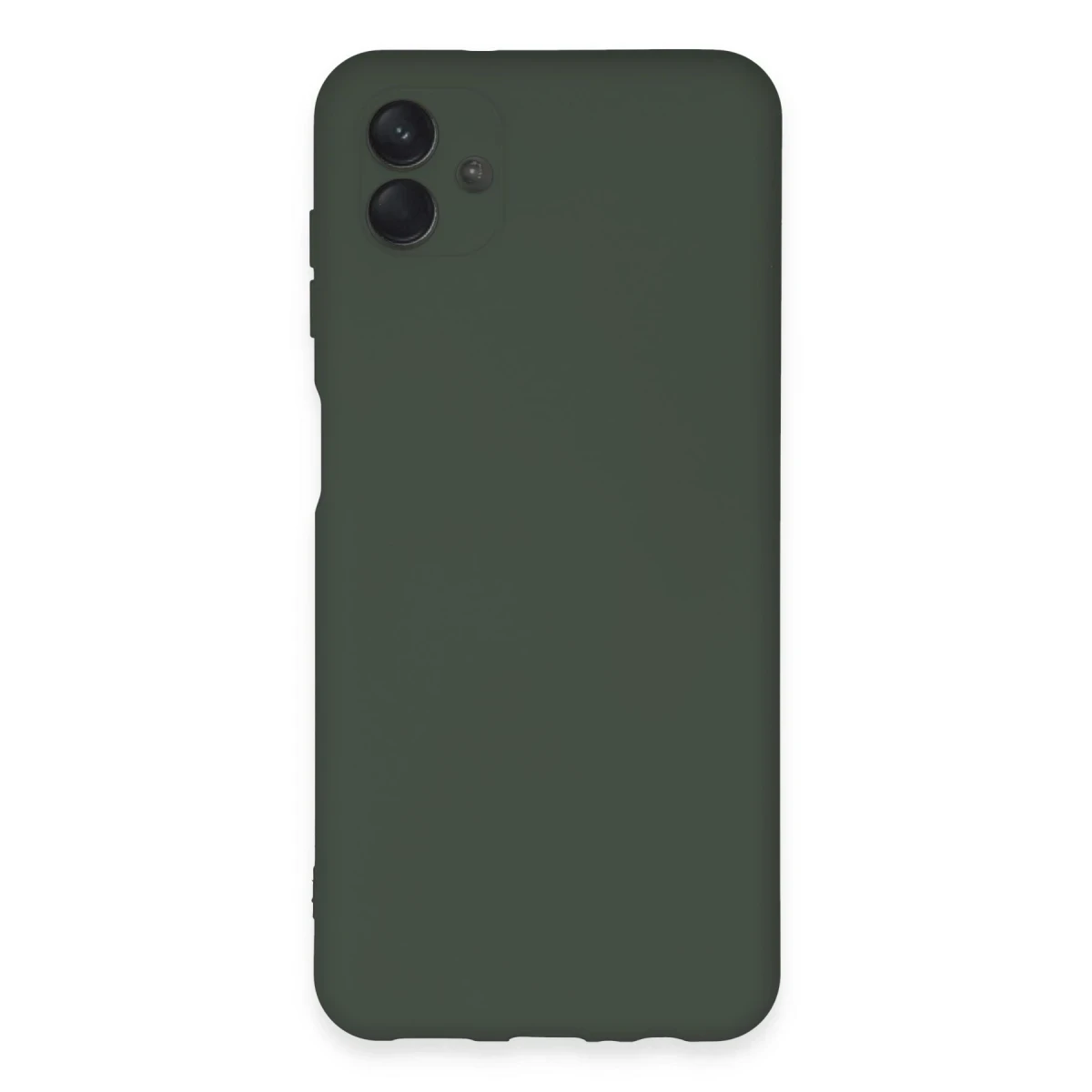 Newface Samsung Galaxy A04E Kılıf Nano içi Kadife Silikon - Koyu Yeşil