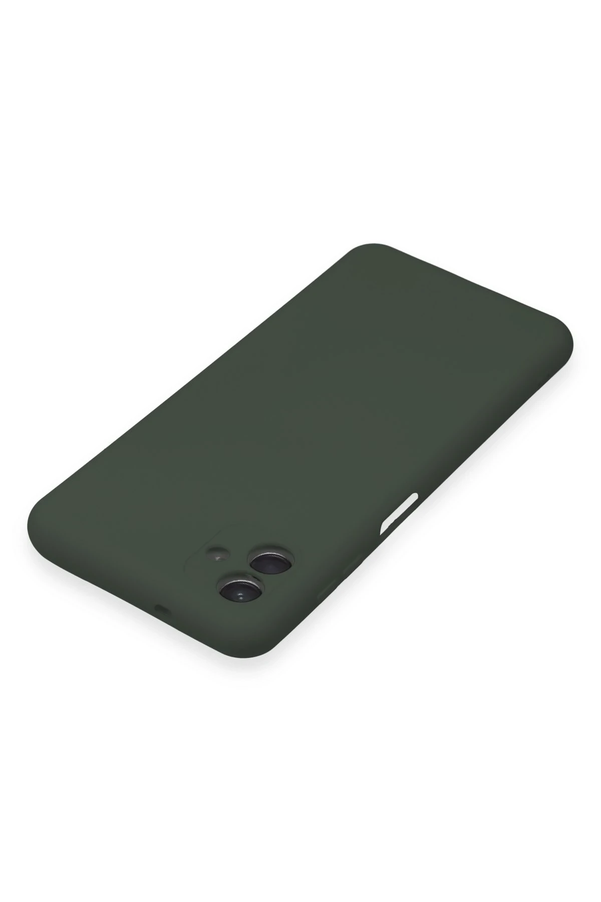 Newface Samsung Galaxy A04E Kılıf Nano içi Kadife Silikon - Koyu Yeşil