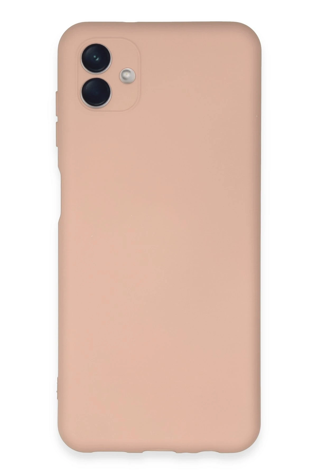 Newface Samsung Galaxy A04E Kılıf Nano içi Kadife Silikon - Pudra