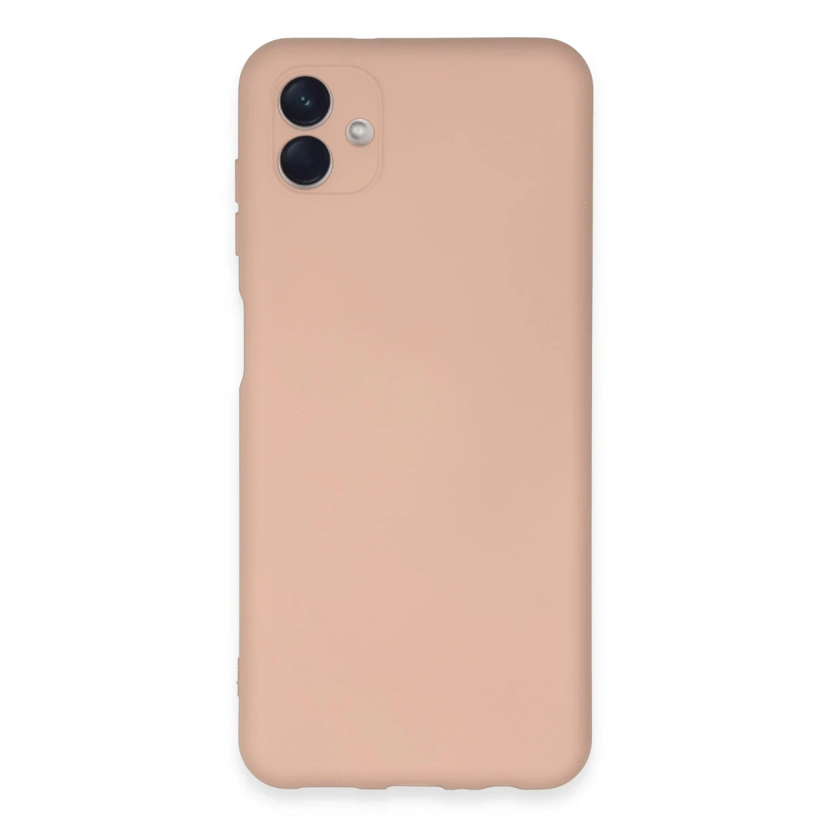 Newface Samsung Galaxy A04E Kılıf Nano içi Kadife Silikon - Pudra