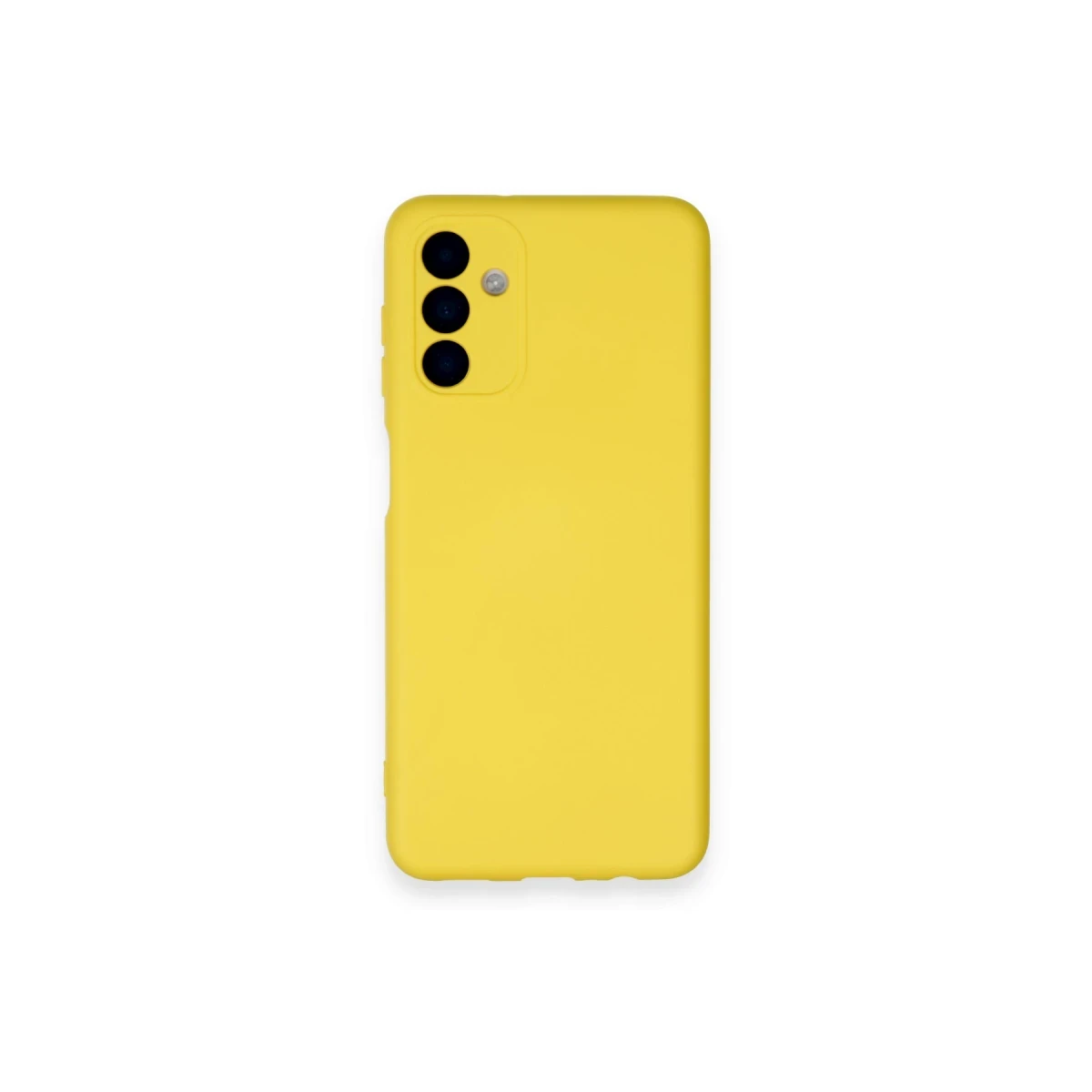 Newface Samsung Galaxy A14 4G Kılıf Nano içi Kadife Silikon - Sarı