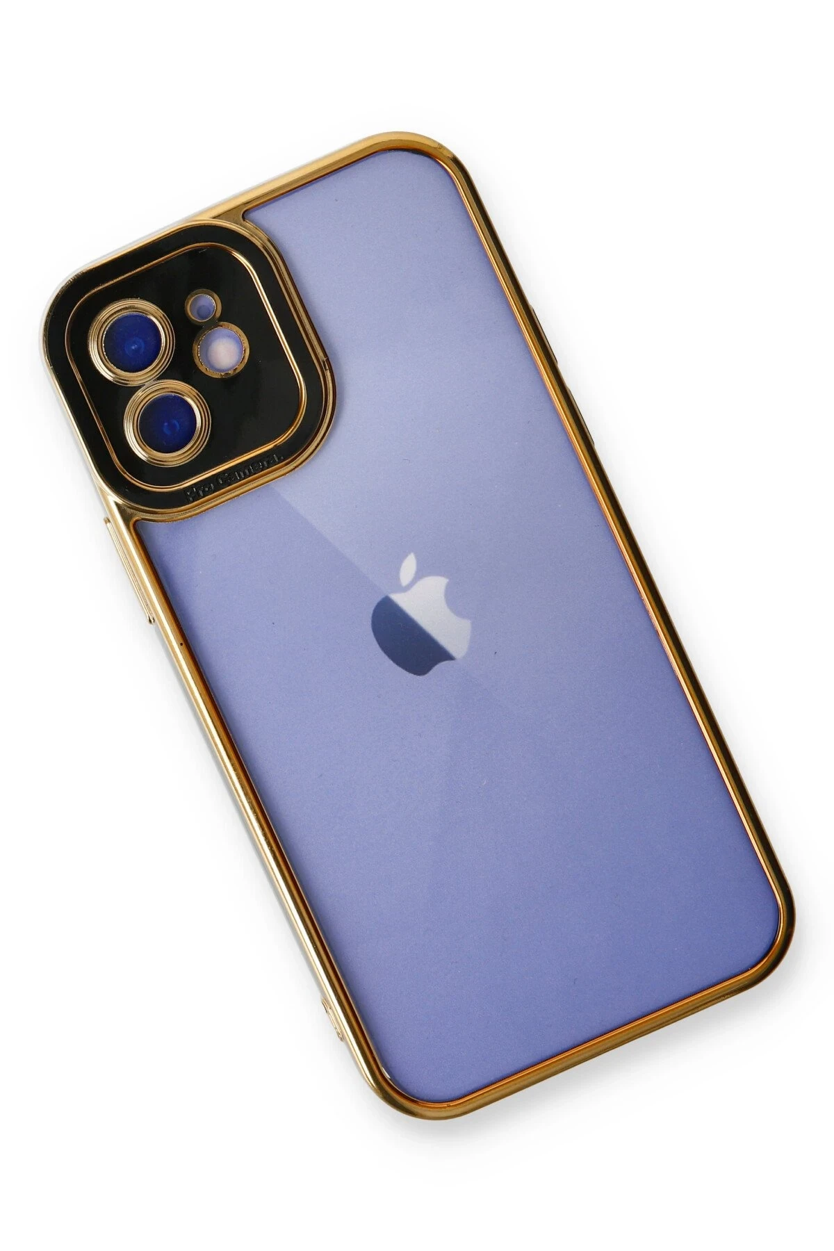 Newface iPhone 12 Kılıf Liva Lens Silikon - Siyah