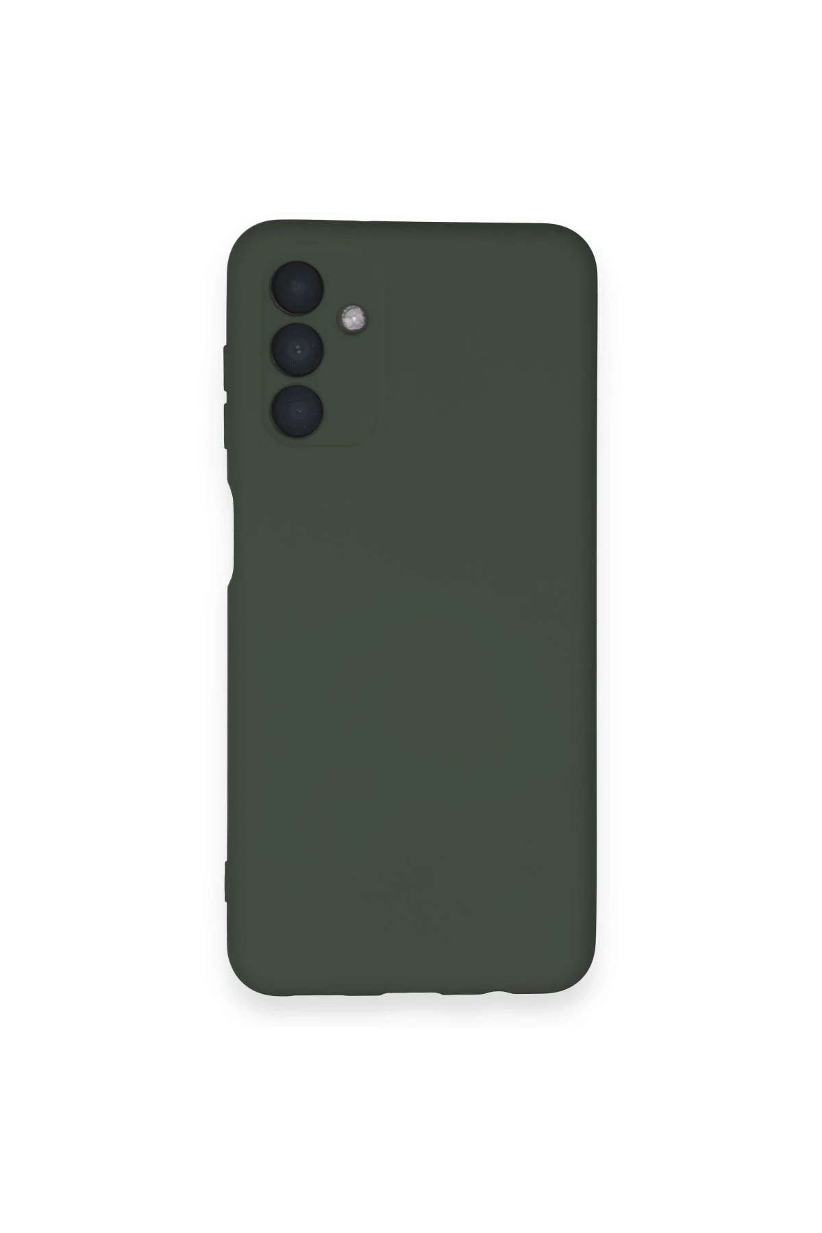 Newface Samsung Galaxy A14 4G Kılıf Nano içi Kadife Silikon - Koyu Yeşil
