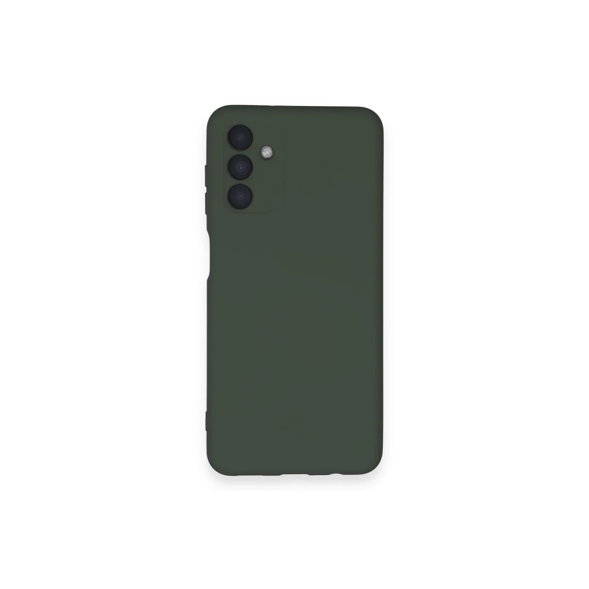 Newface Samsung Galaxy A14 4G Kılıf Nano içi Kadife Silikon - Koyu Yeşil